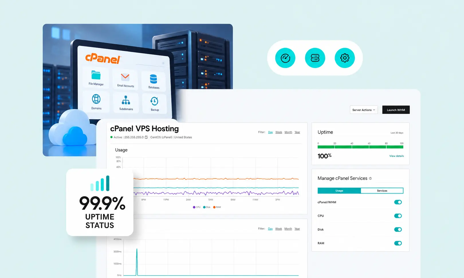 cPanel VPS Virtual Private Server Hosting Showcase