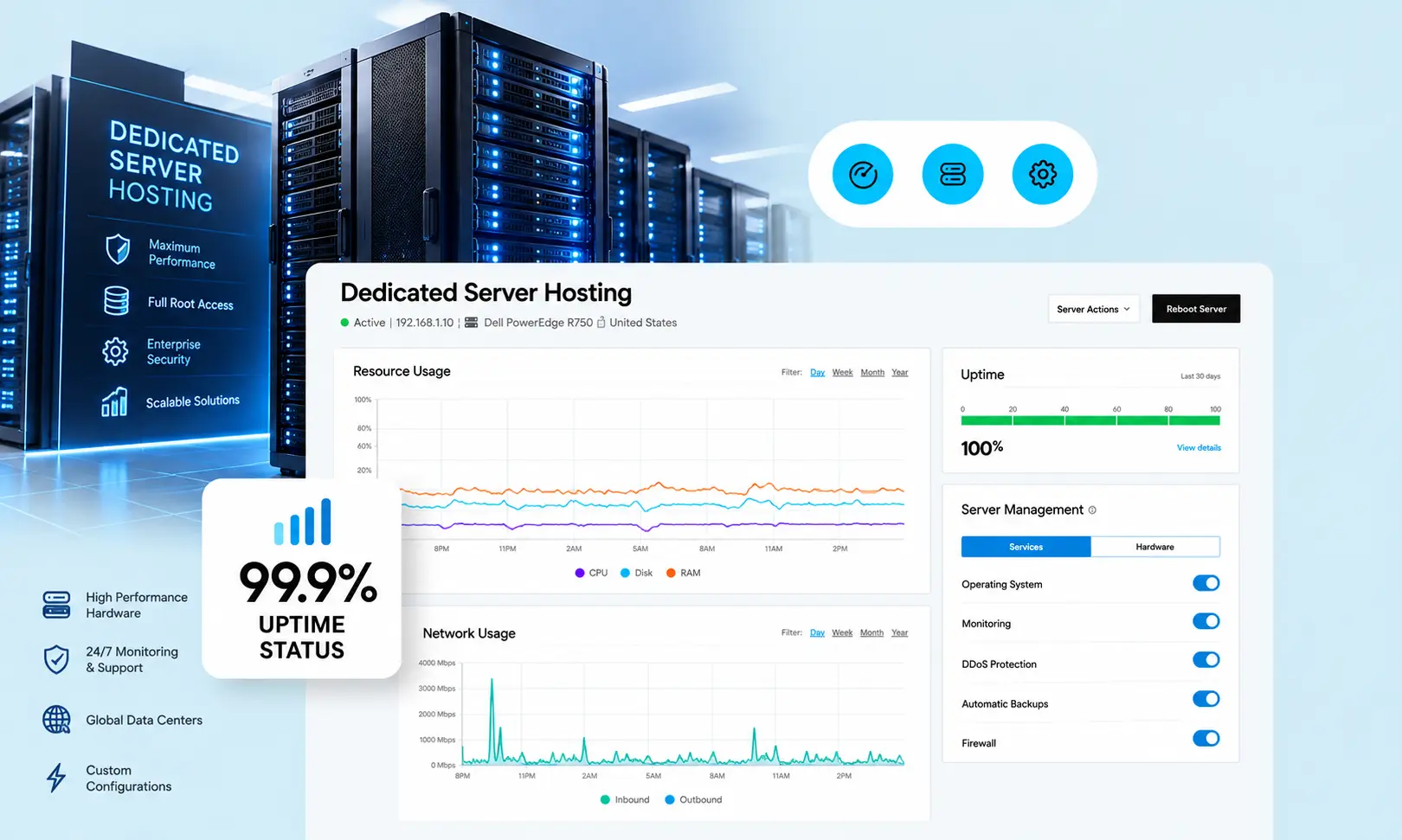 Enterprise Bare Metal Dedicated Server Hosting Showcase