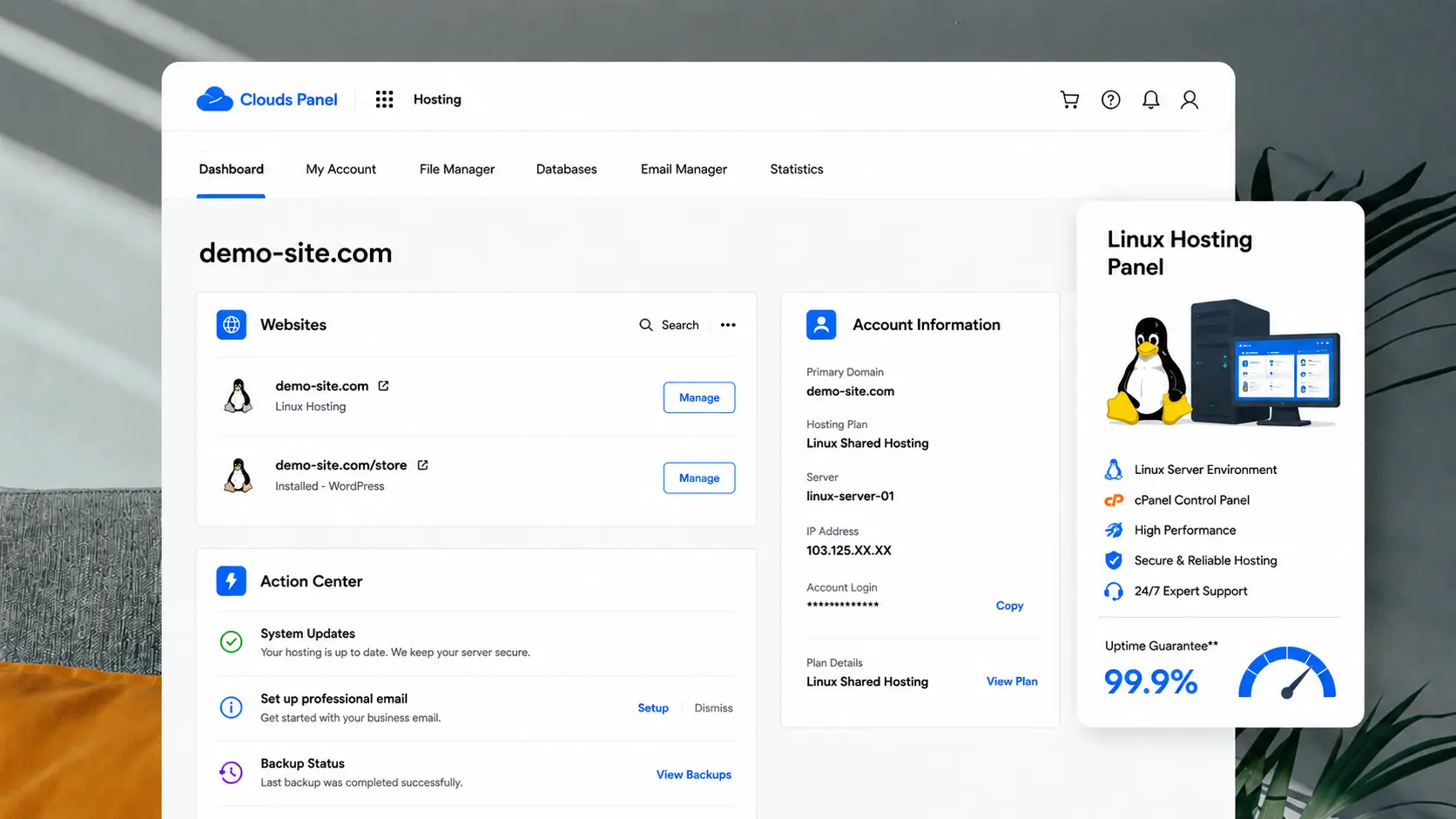 Linux Shared Web Hosting Showcase