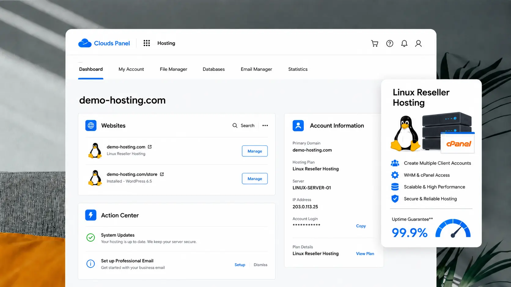 Linux Reseller Web Hosting Showcase