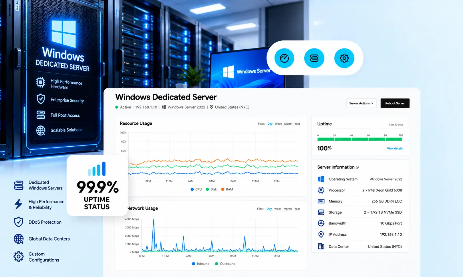 Enterprise Windows Dedicated Server Hosting Showcase